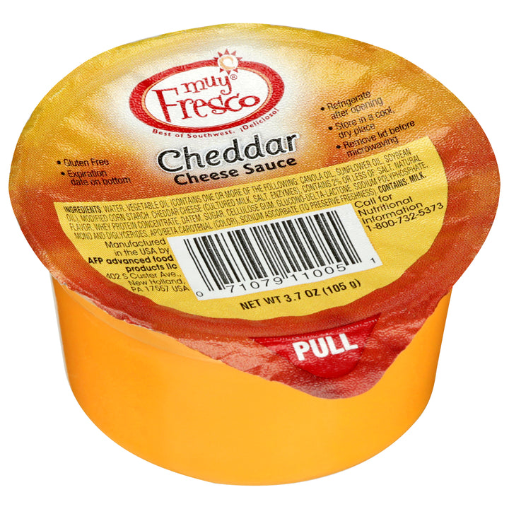 Afp Muy Fresco Cheddar Cheese Sauce Cup-0.23 lb.-30/Case