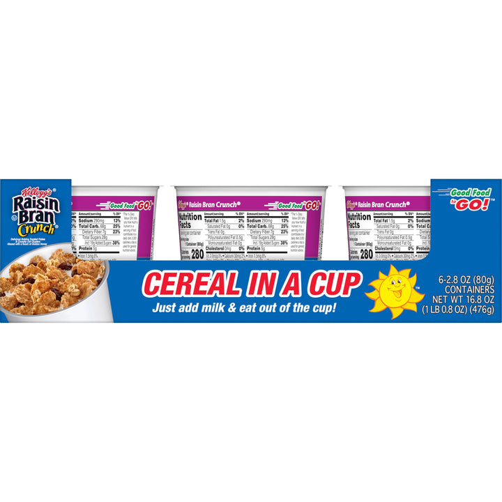 Kellogg Kosher-Raisin Bran Cereal Crunch-2.8 oz.-6/Box-10/Case