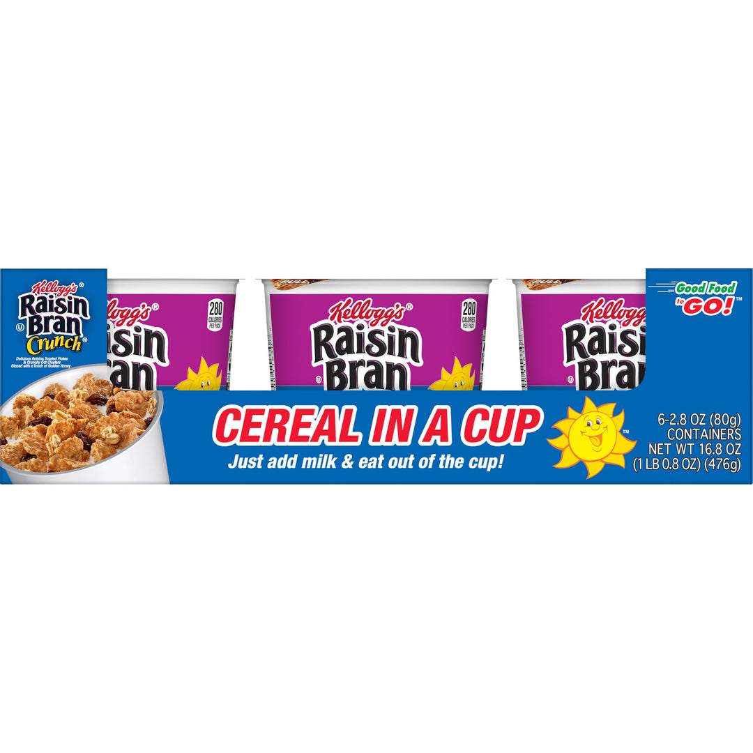 Kellogg Kosher-Raisin Bran Cereal Crunch-2.8 oz.-6/Box-10/Case