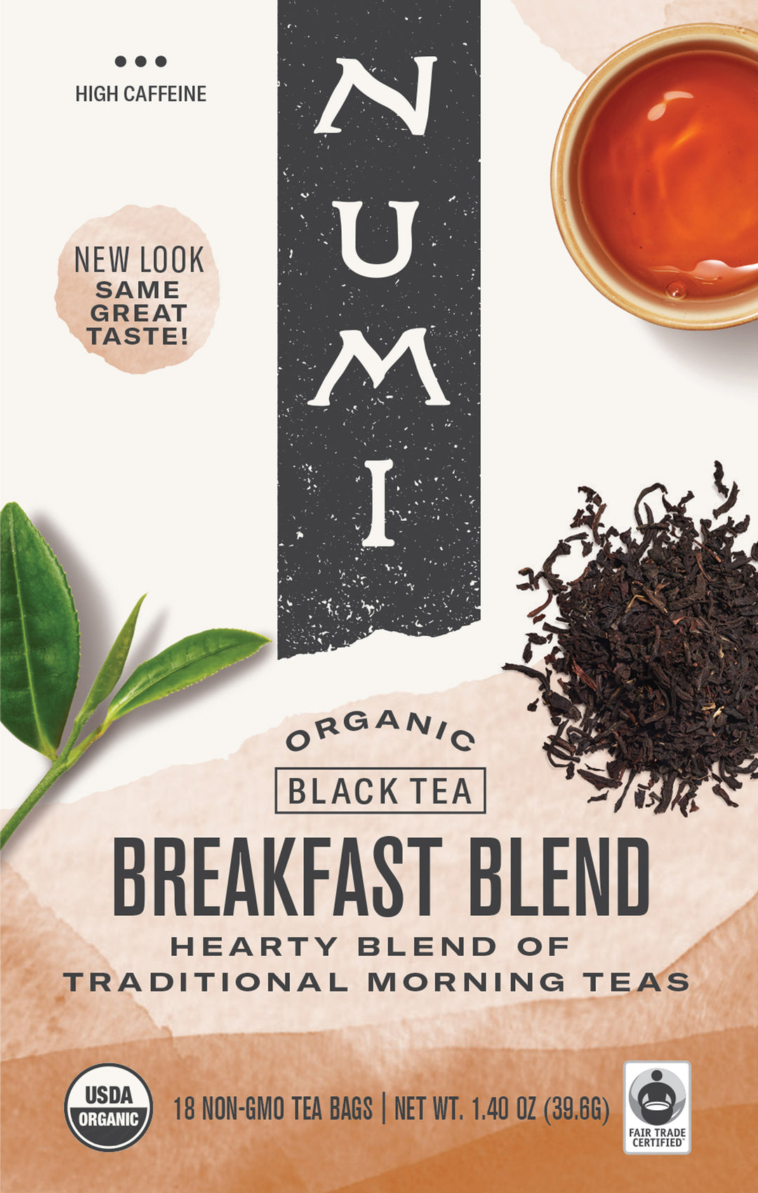 Numi Breakfast Blend Black Tea-18 Count-6/Case