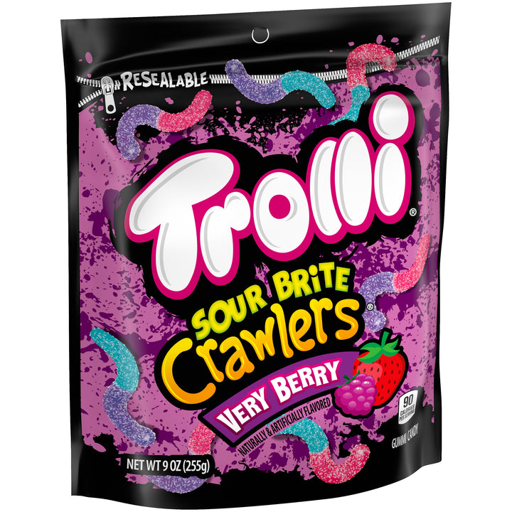 Trolli Minis Sour Brite Crawlers Gummy Candy-9 oz.-6/Case