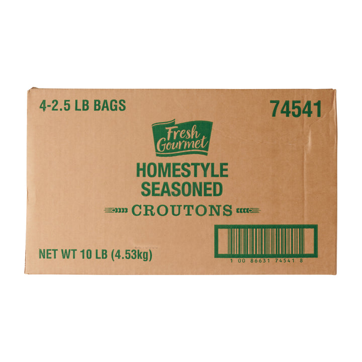 Fresh Gourmet Homestyle Trans Fat Free Crouton Bulk-2.5 lb.-4/Case