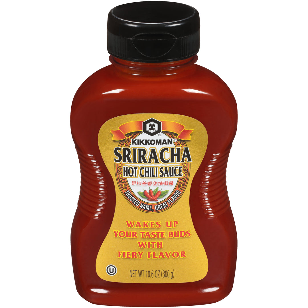 Kikkoman Sriracha Hot Chili Sauce-10.6 oz.-9/Case