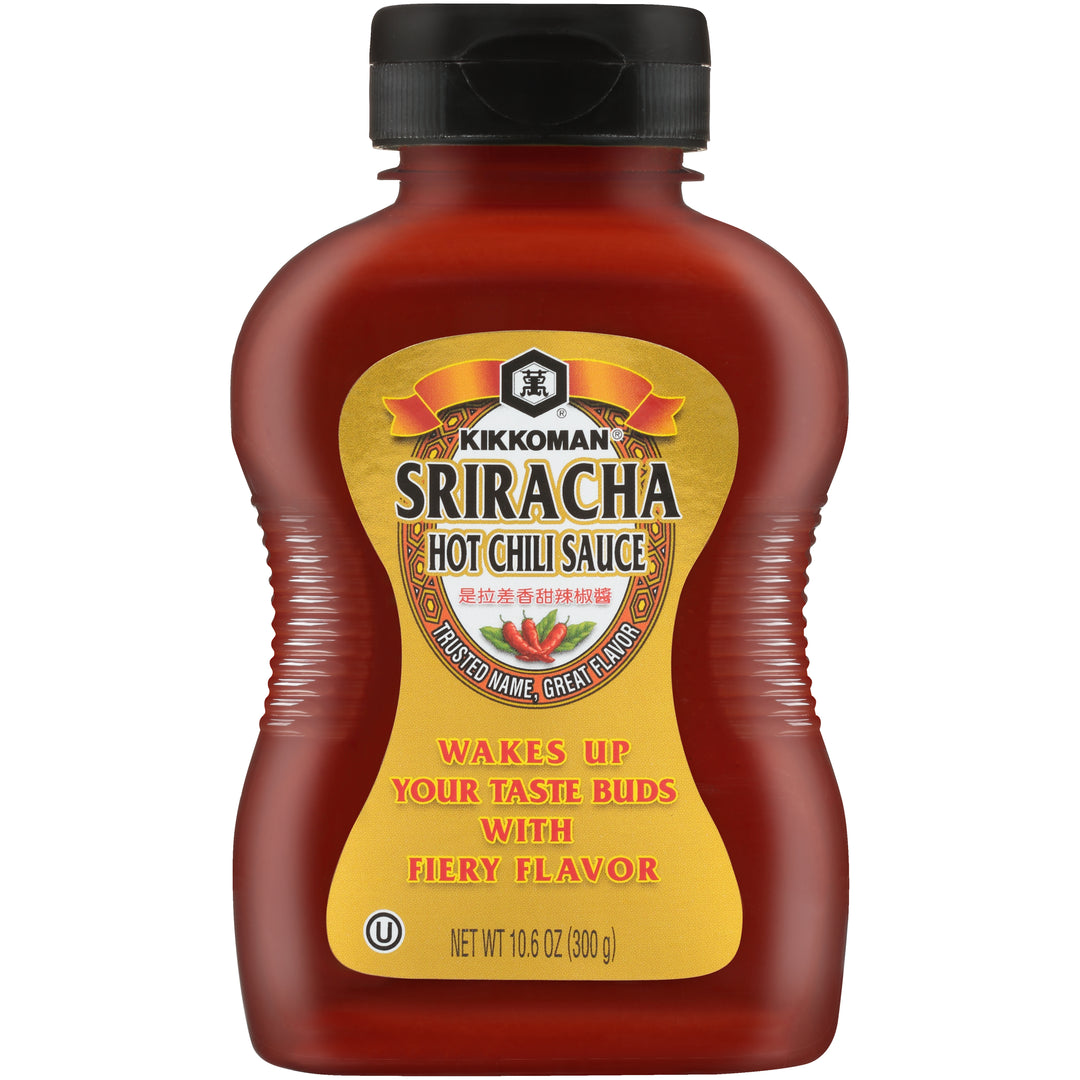 Kikkoman Sriracha Hot Chili Sauce-10.6 oz.-9/Case