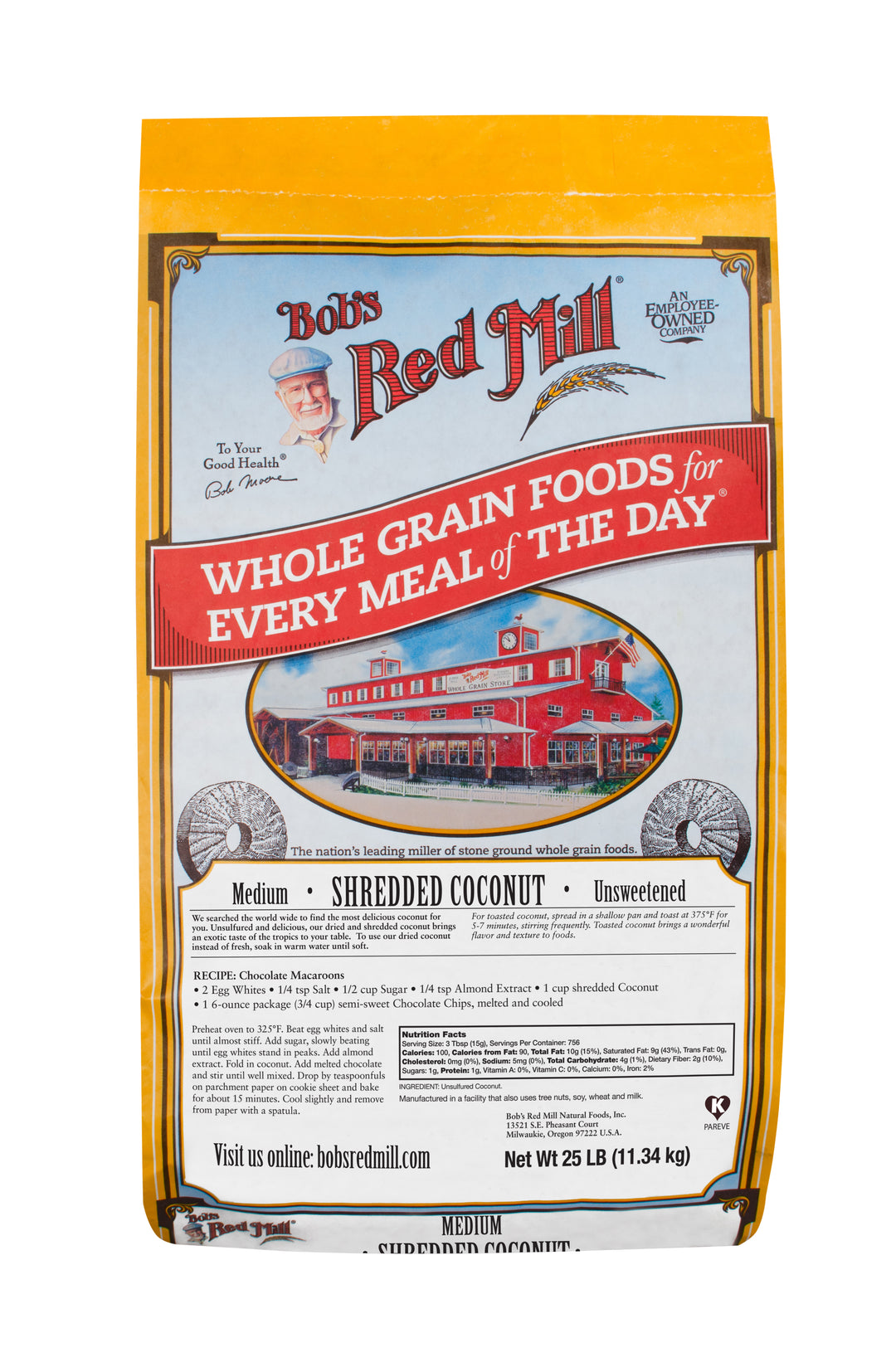 Bob's Red Mill Natural Foods Inc Shredded Coconut-25 lb.