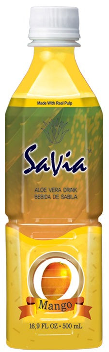 Savia Mango Aloe Vera Drink-500 Milliliter-12/Case