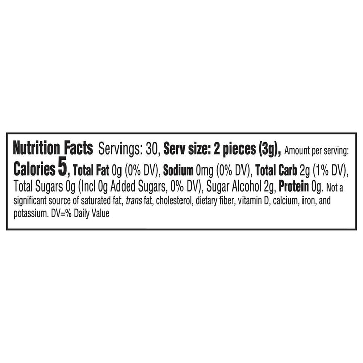 Dentyne Ice Gum Peppermint Bottle-0.041 lb.-6/Box-4/Case