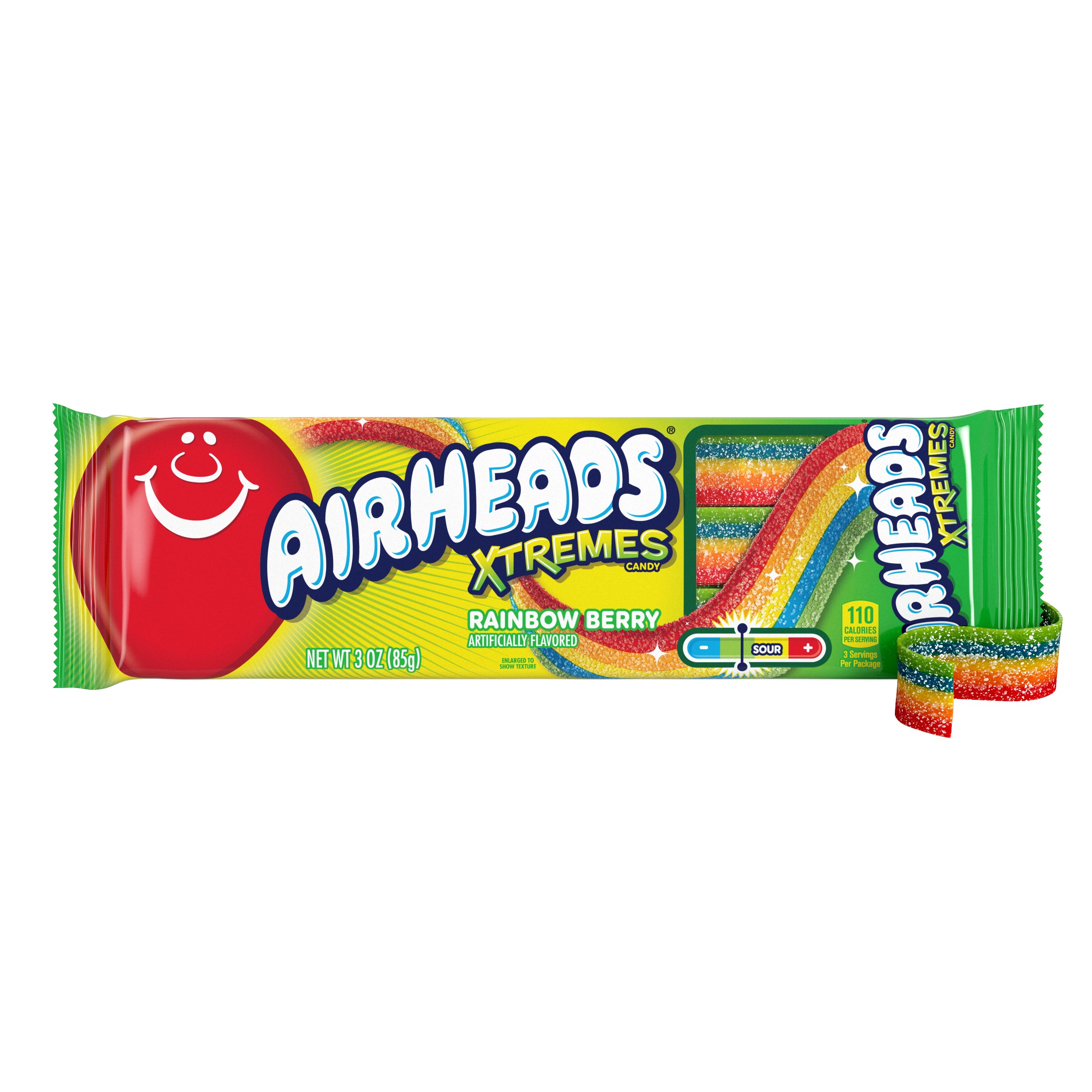 Airheads Rainbow Berry Belt Xtremes-3 oz.-12/Box-12/Case MPN