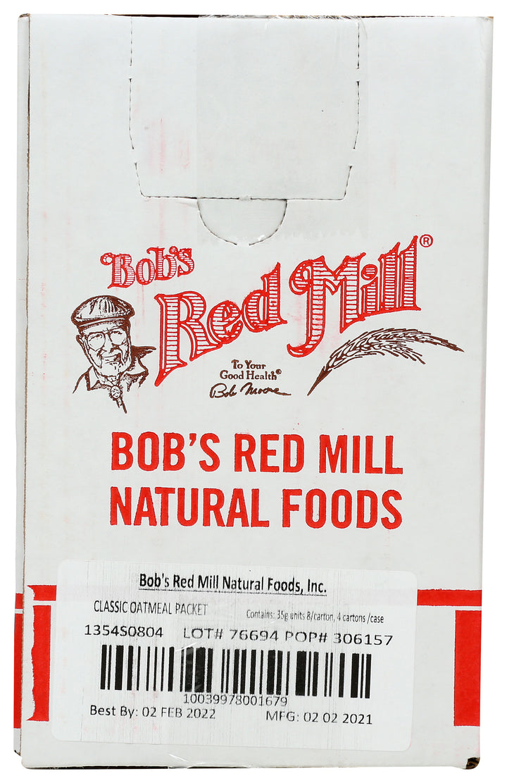 Bob's Red Mill Natural Foods Inc Classic Oatmeal Packets-9.88 oz.-4/Case