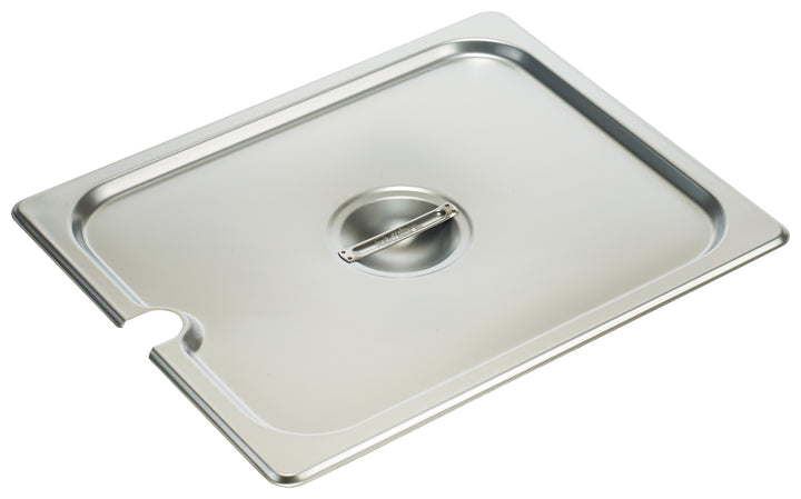 Winco Half Size Slotted Stainless Steel Steam Table Pan Cover-1 Each