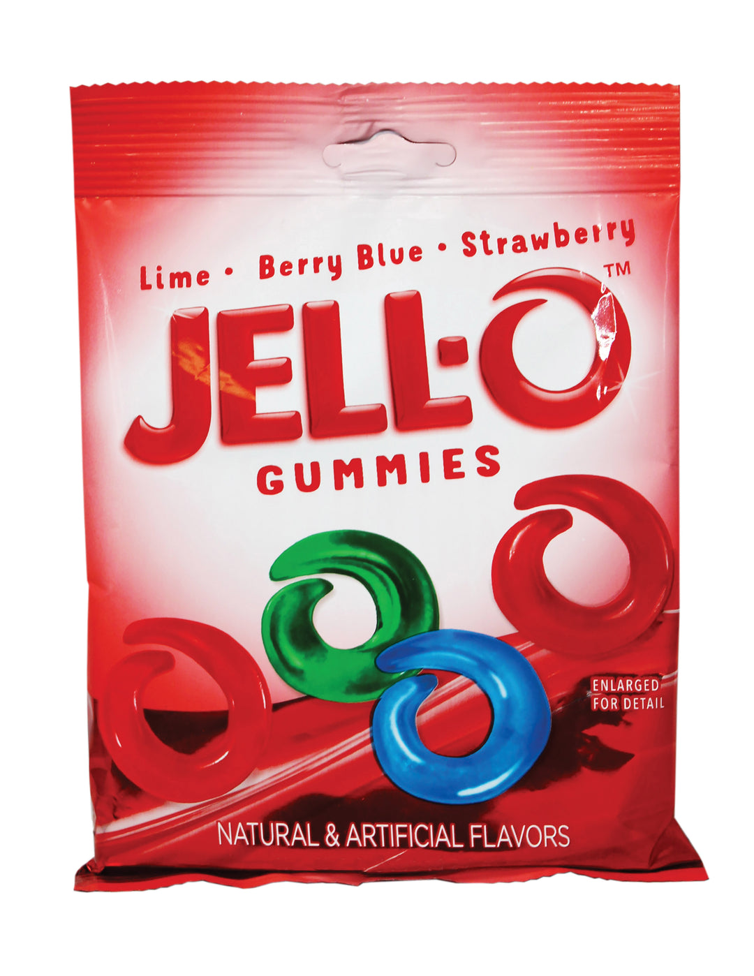 Jell-O Gummies Peg Bag-4.5 oz.-12/Case