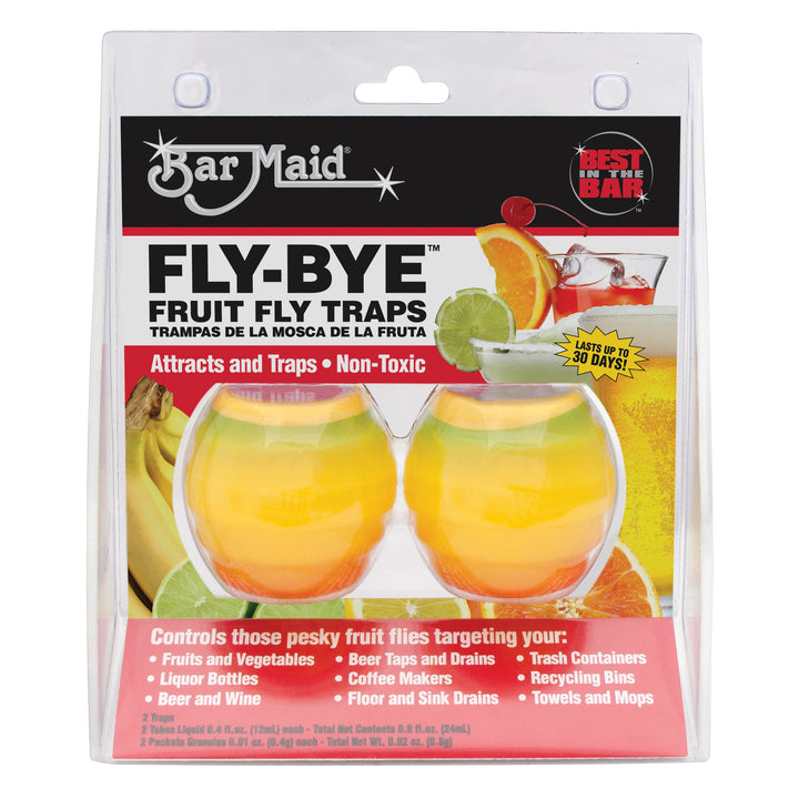 Bar Maid Fly Bye Fruit Fly Trap-2 Count-6/Case