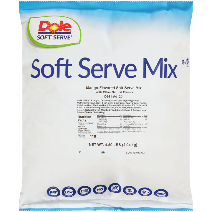 Dole Soft Serve Mango Mix-4.5 lb.-4/Case