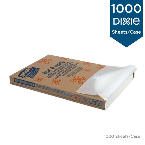 Dixie 24.38 Inch X 16.38 Inch Orange Label Grease Proof White Parchment Pan Liner-1000 Count-1/Case