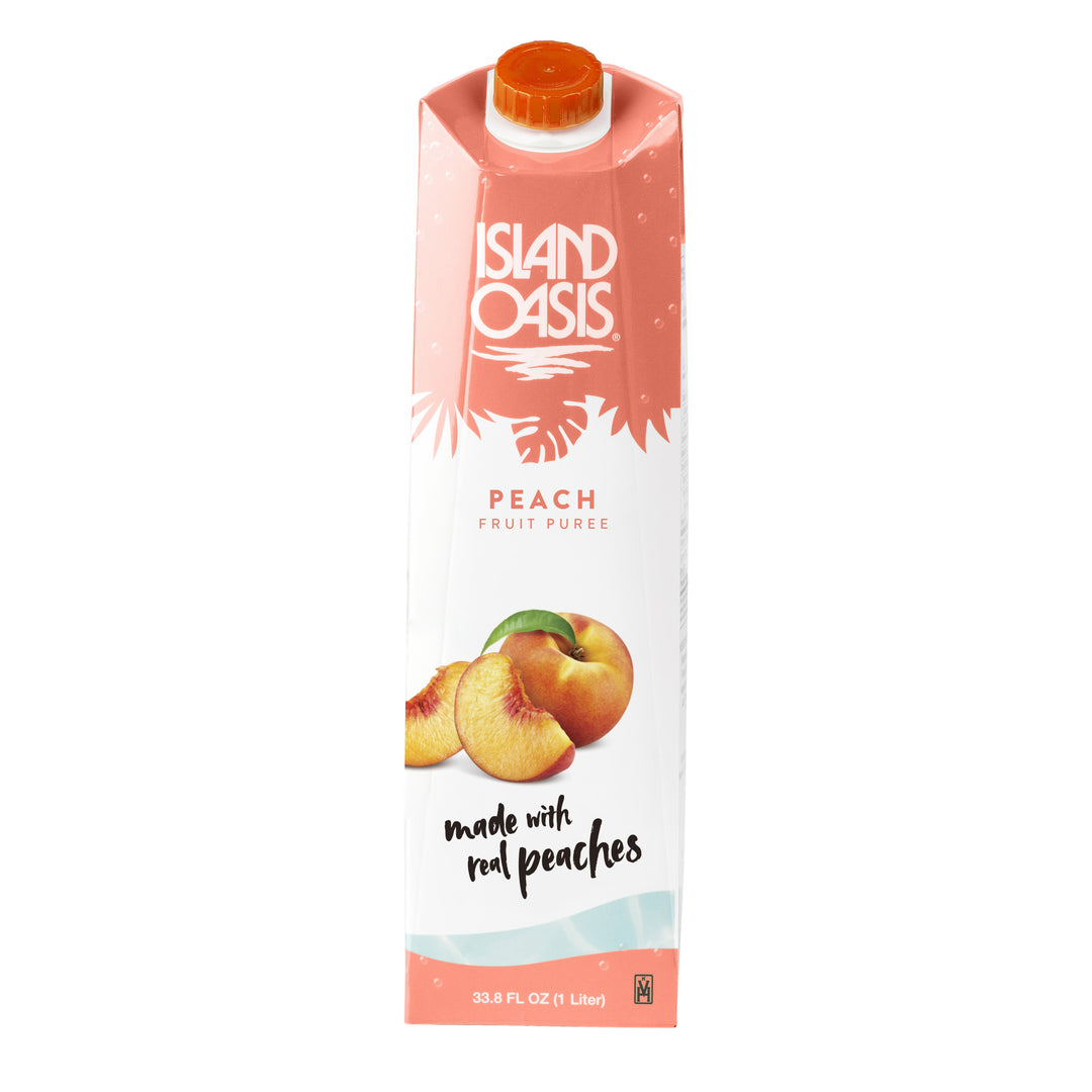 Island Oasis Peach Puree Mix-1 Liter-12/Case