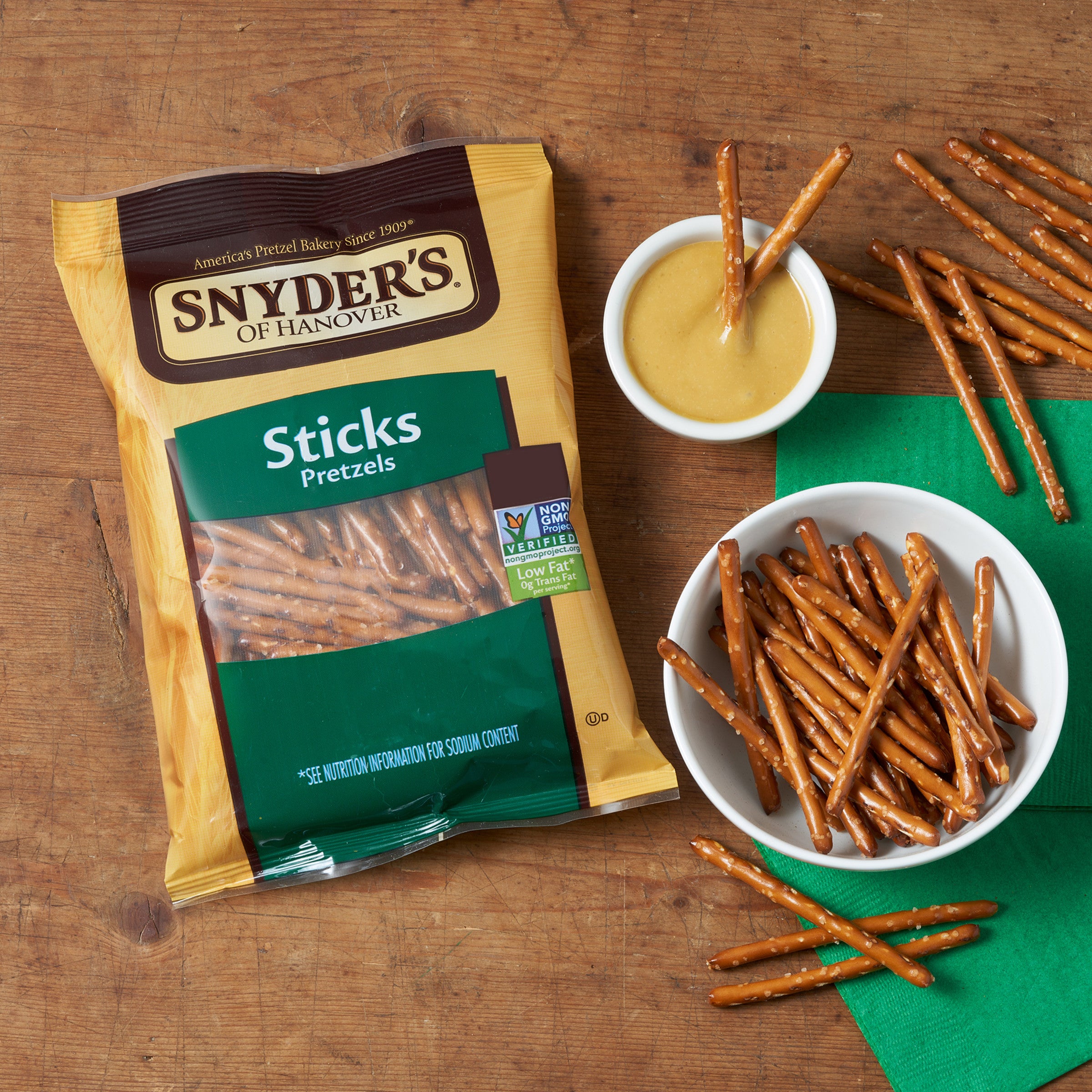 Snyder's Of Hanover Pretzel Sticks-3.5 oz.-8/Case MPN