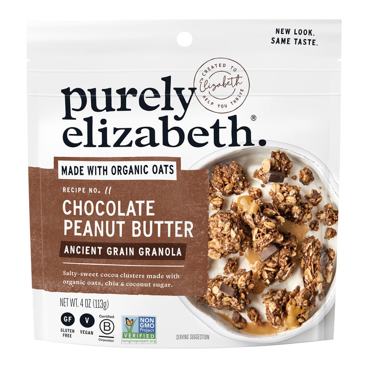 Purely Elizabeth Granola Snack Pack Chocolate Sea Salt & Peanut Butter-1 Each-10/Case