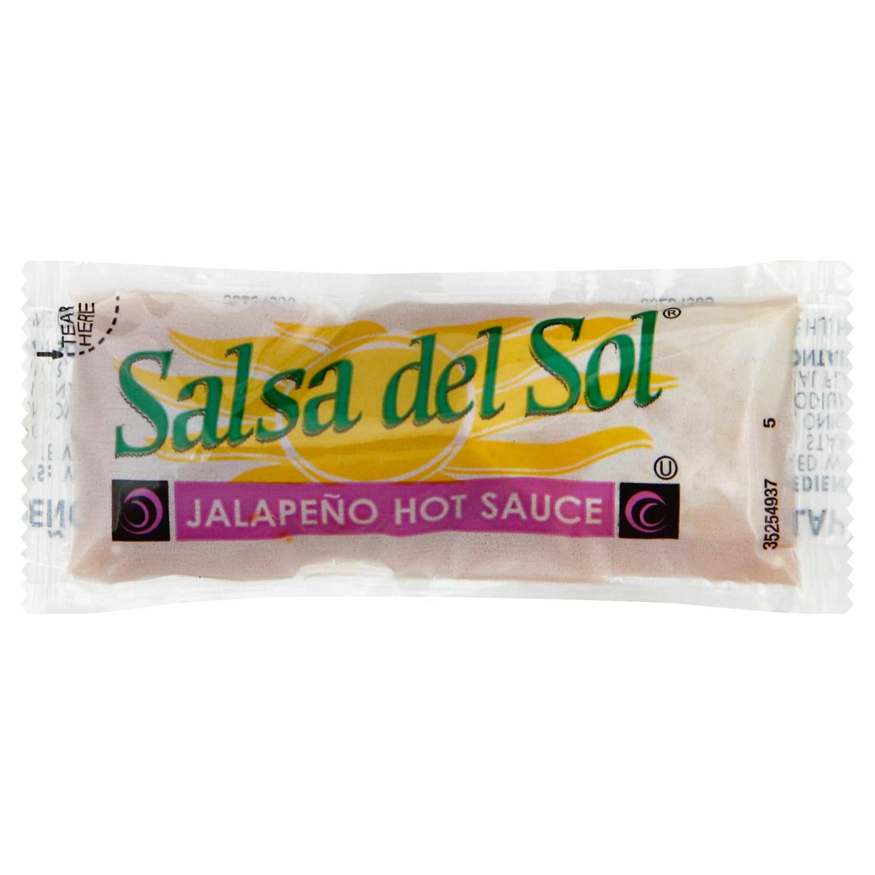 Salsa Del Sol Jalapeno Hot Sauce Single Serve-9.688 lb.-1/Case MPN
