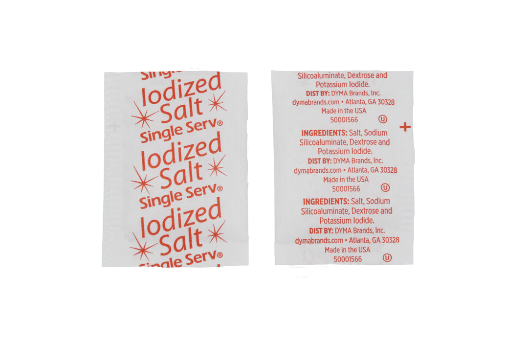 Single Serv Salt Packets Flat-0.75 Gram-3000/Case