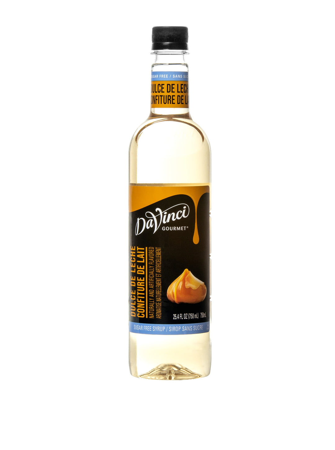 Davinci Gourmet Gourmet Sugar Free Dulce De Leche Syrup-750 Milliliter-4/Case