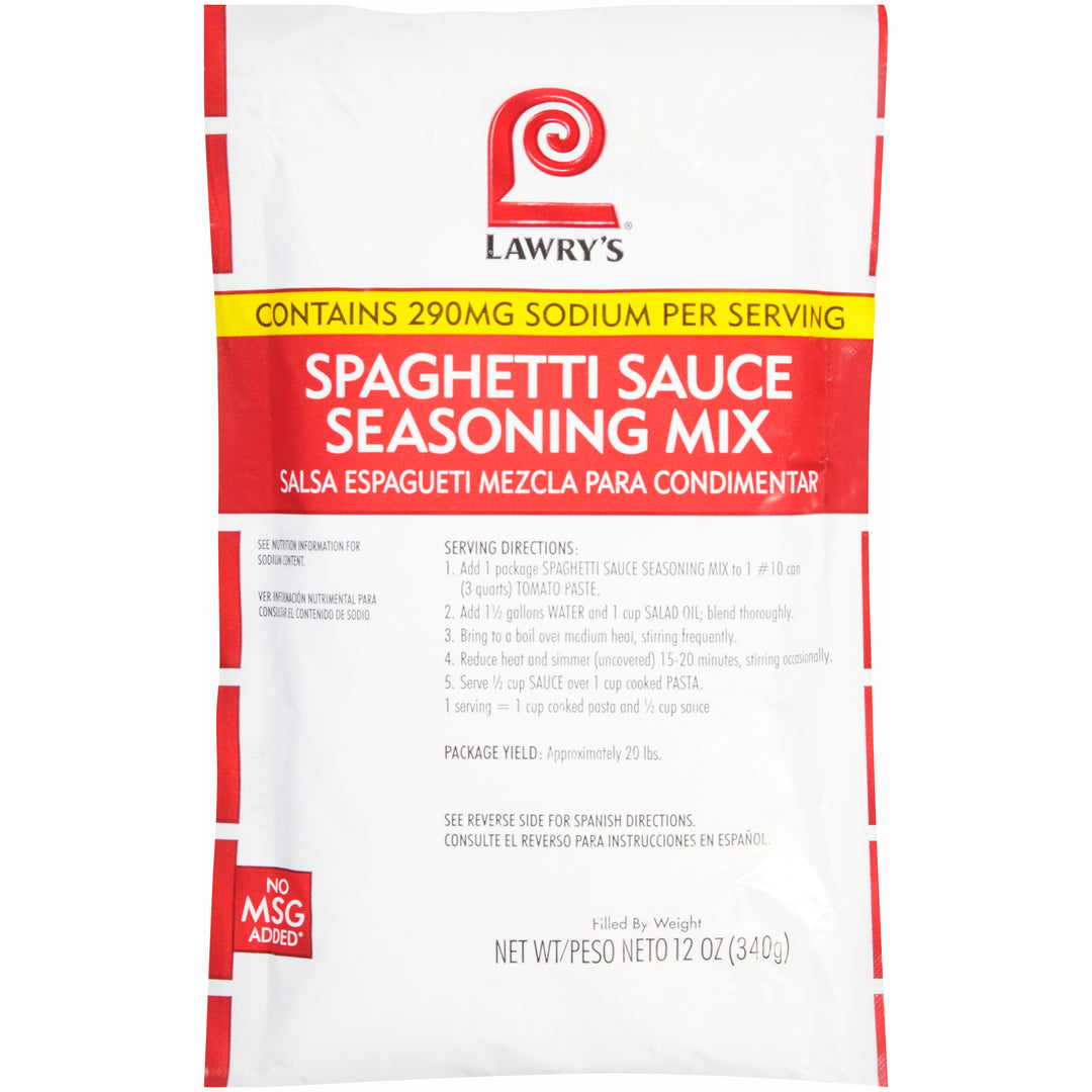 Lawry's Spaghetti Sauce Seasoning Mix-12 oz.-6/Case