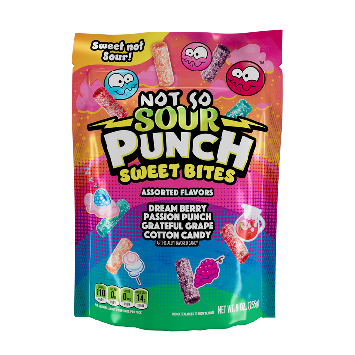 Sour Punch Sweet Assorted Bites-9 oz.-12/Case