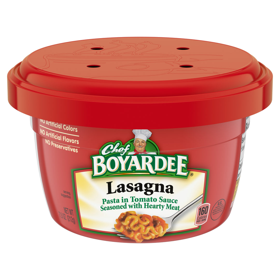 Chef Boyardee Lasagna & Beef Microwavable-7.5 oz.-12/Case