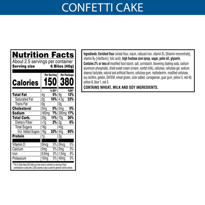 Kellogg's Pop-Tarts Bites Confetti Cupcake-3.5 oz.-6/Case