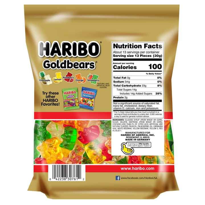 Haribo Goldbears Stand Up Bag-14 oz.-5/Case