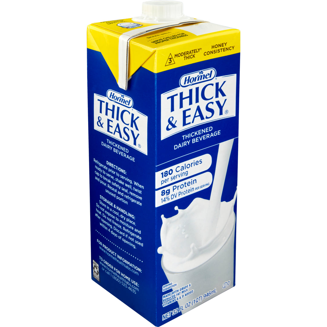 Hormel Healthlabs Thick And Easy Iddsi Level 3 Honey Consistency Thickened Dairy Beverage-32 oz.-8/Case