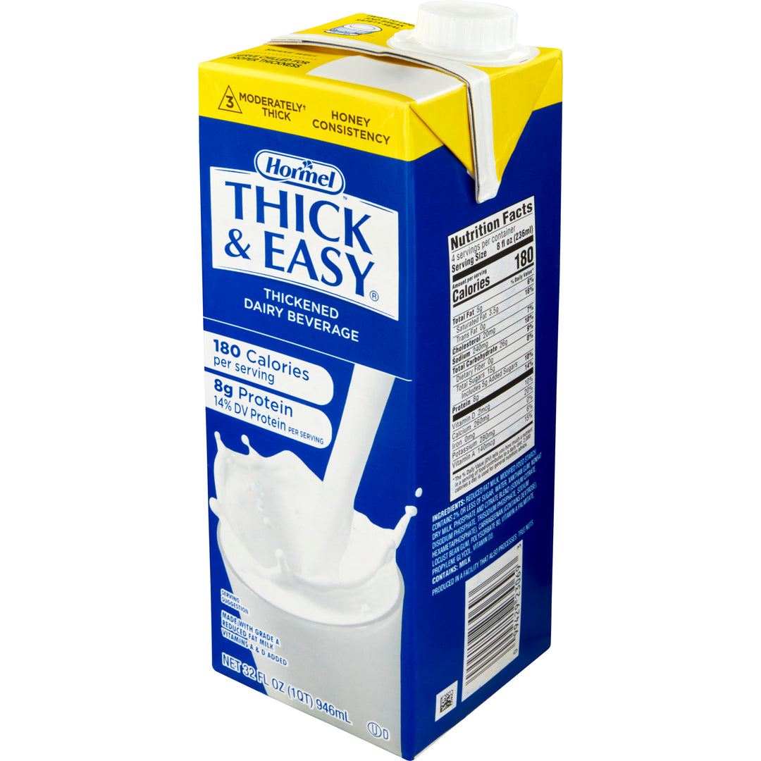 Hormel Healthlabs Thick And Easy Iddsi Level 3 Honey Consistency Thickened Dairy Beverage-32 oz.-8/Case