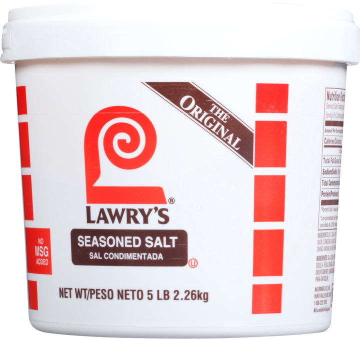 Lawry's Kosher Halal Seasoned Salt-5 lb.-4/Case