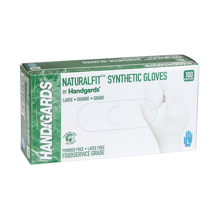 Handgards Naturalfit Powder Free Large Synthetic Glove-100 Each-100/Box-4/Case