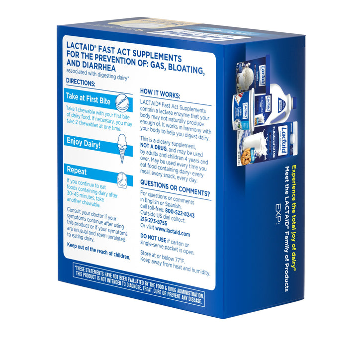 Lactaid Fast Action Chewable Tablet 24/32 Cnt.