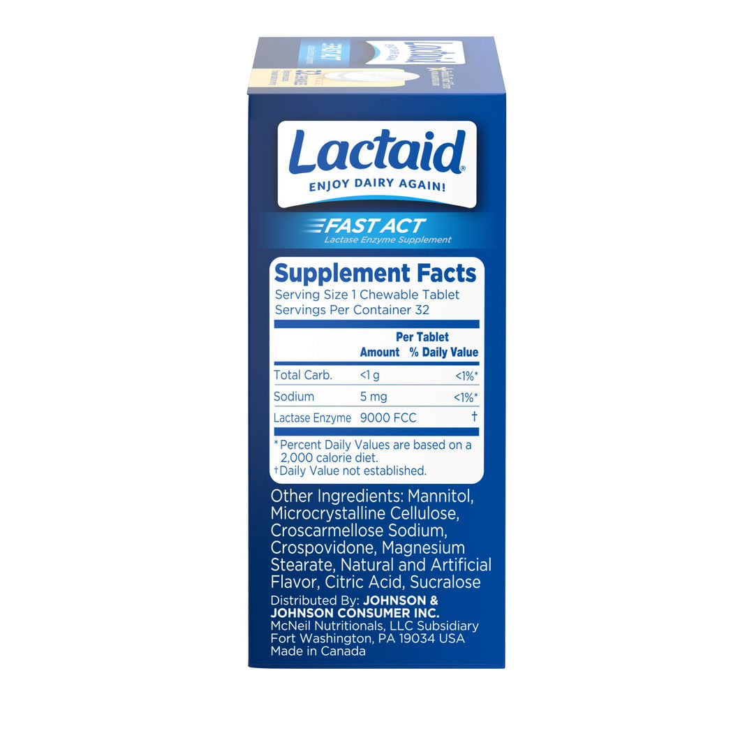 Lactaid Fast Action Chewable Tablet 24/32 Cnt.