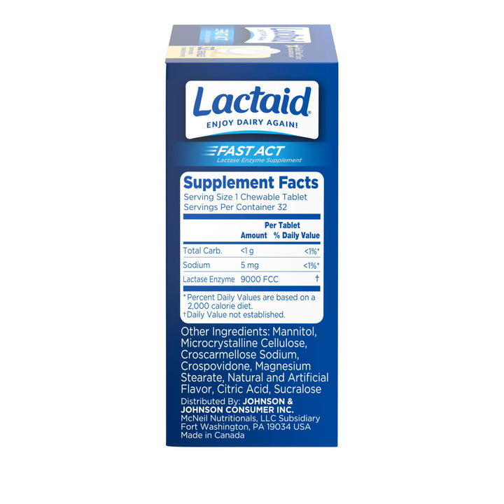 Lactaid Fast Action Chewable Tablet 24/32 Cnt.