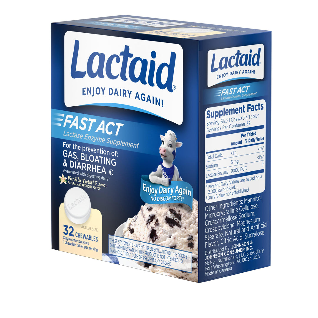 Lactaid Fast Action Chewable Tablet 24/32 Cnt.