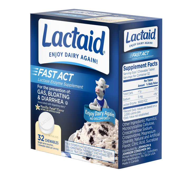 Lactaid Fast Action Chewable Tablet 24/32 Cnt.