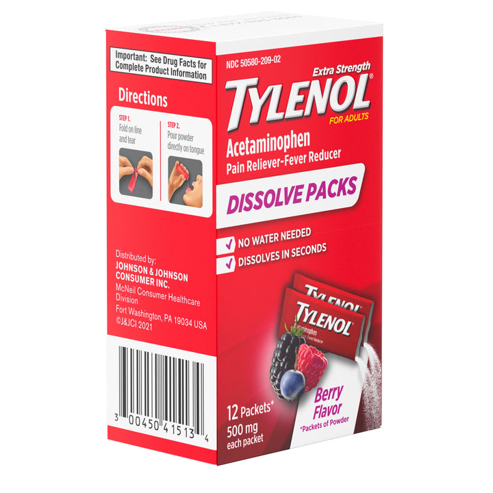 Tylenol Powder Pack Berry 48/12 Cnt.