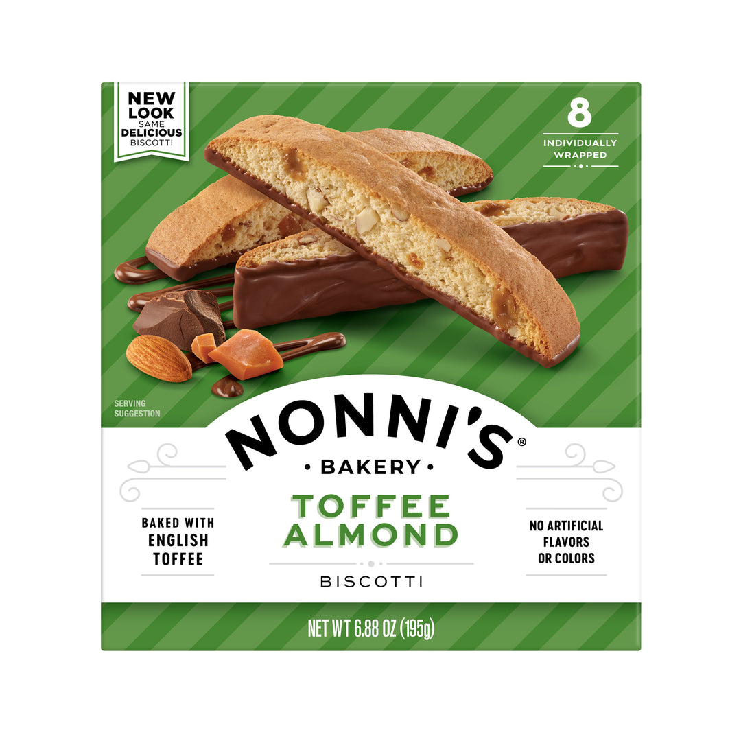 Nonni's Toffee Almond Biscotti-6.88 oz.-6/Case