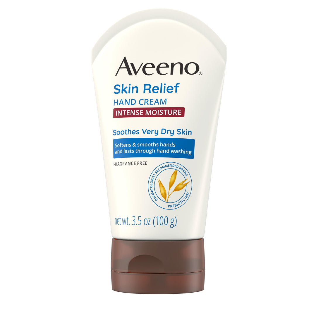 Aveeno Skin Relief Hand Cream Fragrance Free-3.5 oz.-3/Box-4/Case