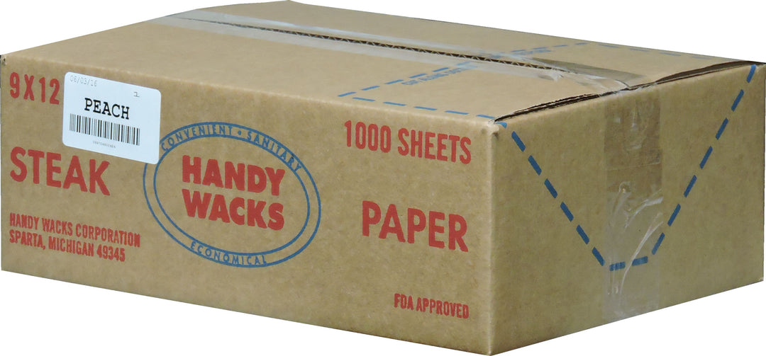Handy Wacks 9 Inch X 12 Inch Steak Paper Sheet-1000 Count-6/Case