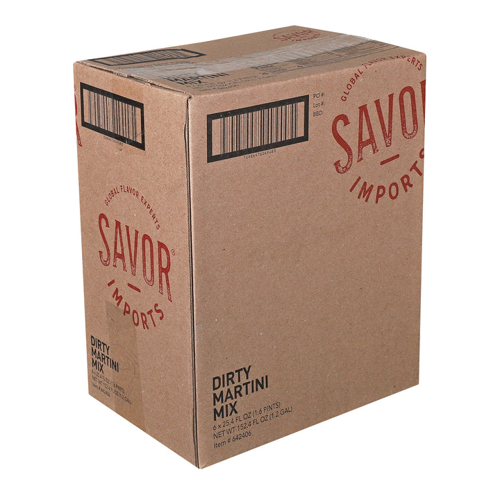 Savor Imports Dirty Martini Olive Juice Cocktail Mixer-750 Milliliter-6/Case