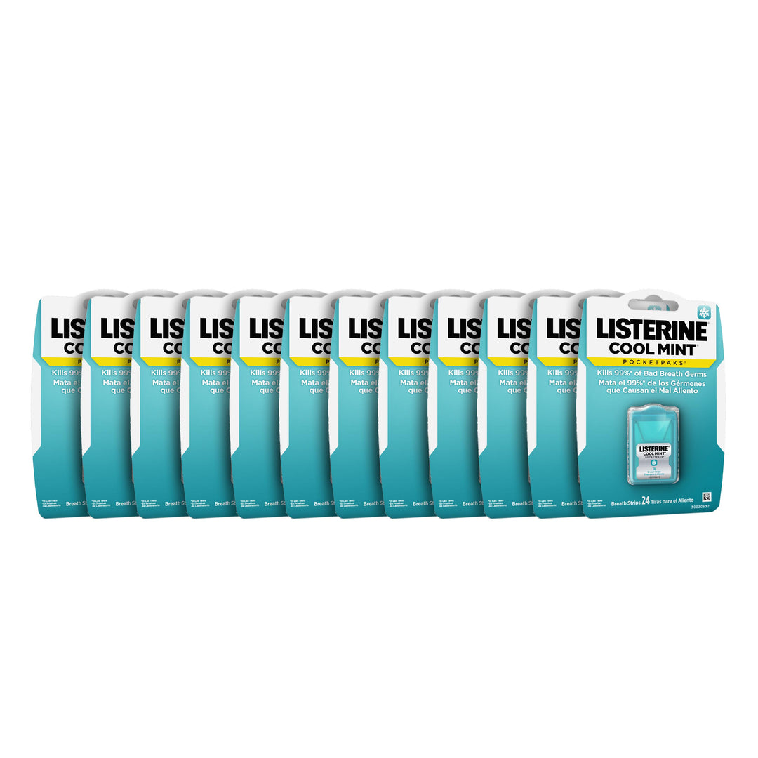 Listerine Cool Mint Pocketpaks-24 Count-12/Box-6/Case