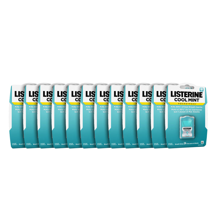 Listerine Cool Mint Pocketpaks-24 Count-12/Box-6/Case