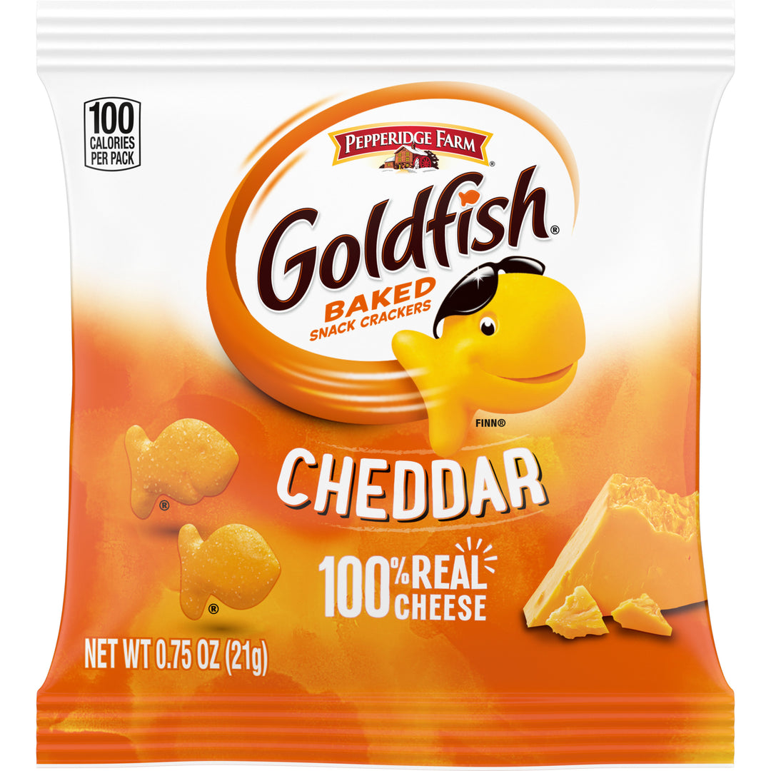 Pepperidge Farms Goldfish Cheddar Crackers-0.75 oz.-300/Case
