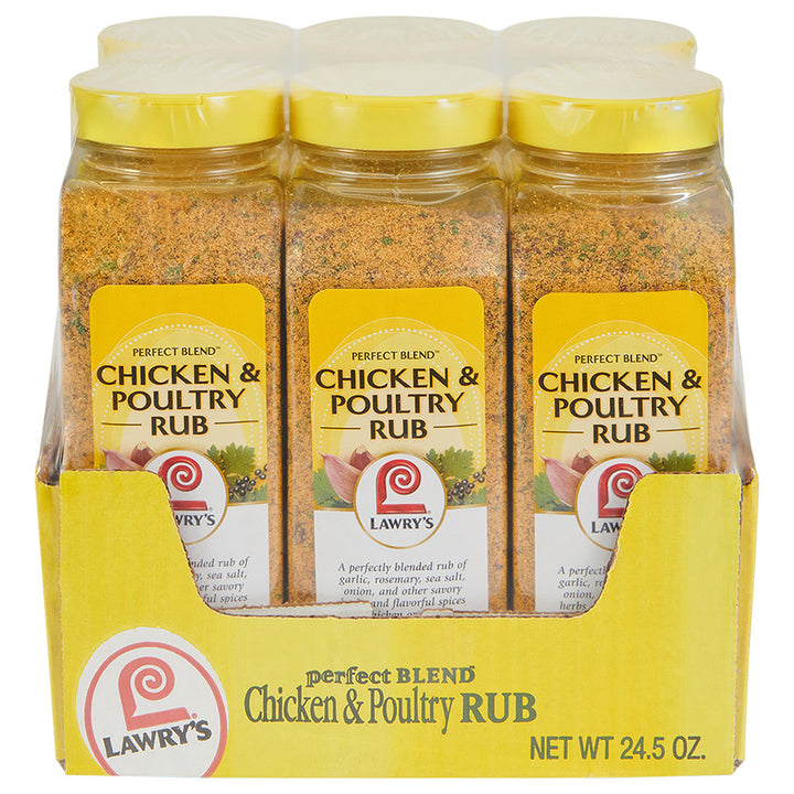 Lawry's Perfect Blend Chicken Rub And Seasoning-24.5 oz.-6/Case