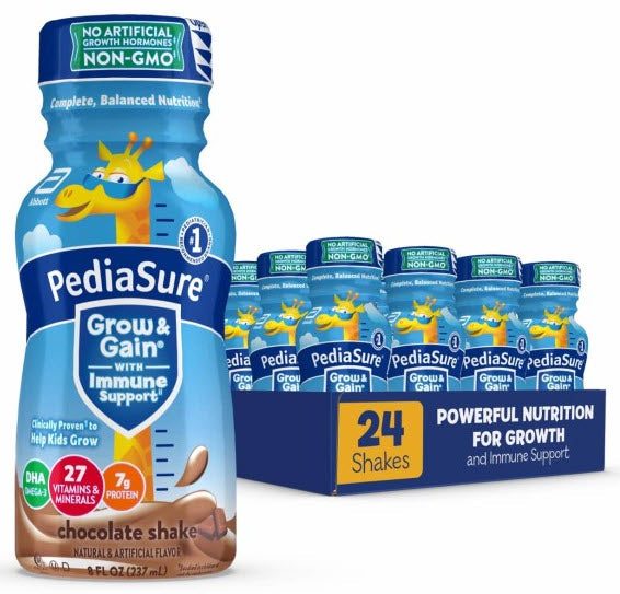 Pediasure Chocolate 8 oz. Bottle Fiber-8 fl oz.s-6/Box-4/Case