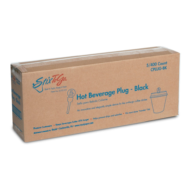 Royal Black Circle Beverage Plug-5 Each-5/Case