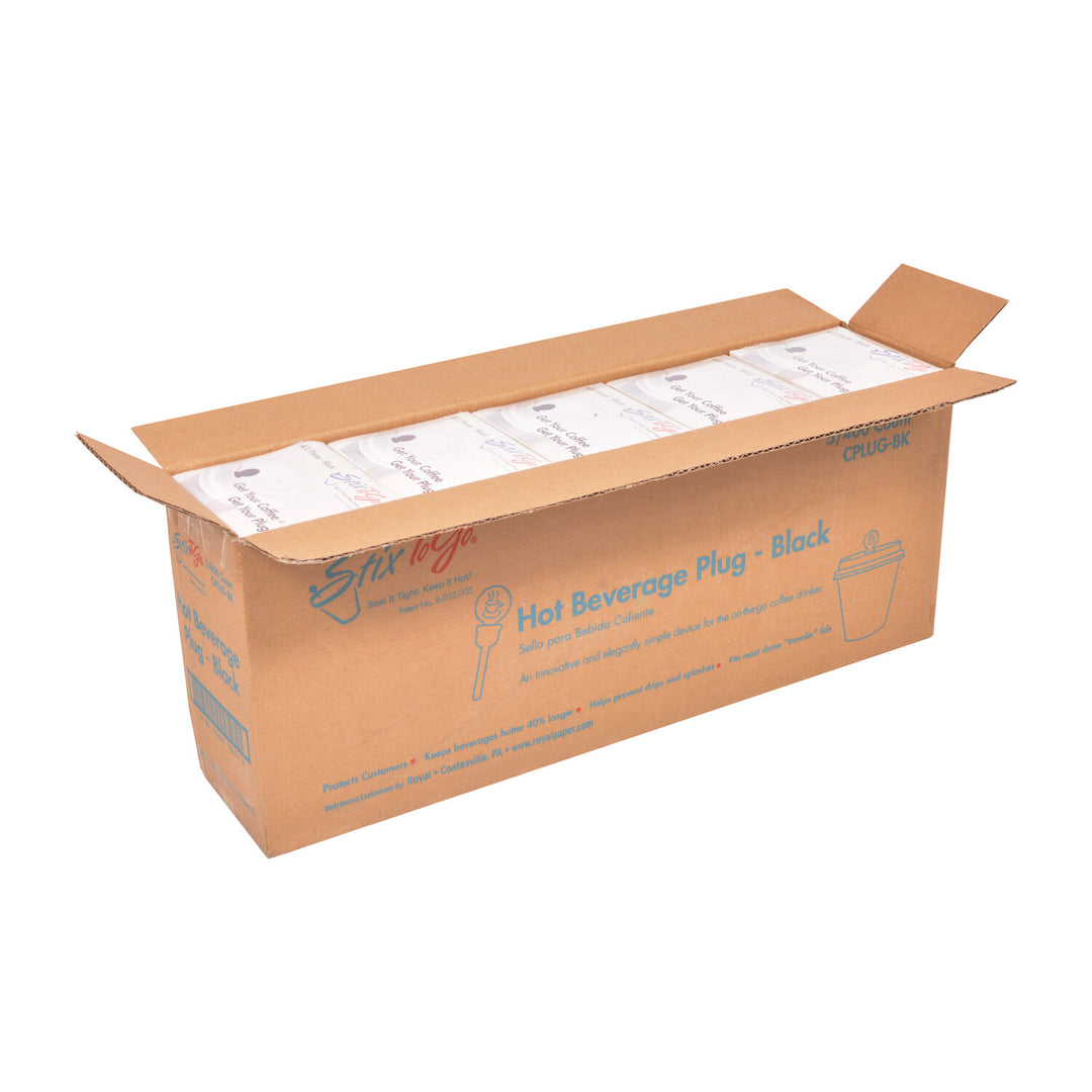 Royal Black Circle Beverage Plug-5 Each-5/Case